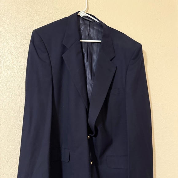 Vintage Burberry Blazer Sport Coat Jacket Wool Gold Buttons SIZE 50-52